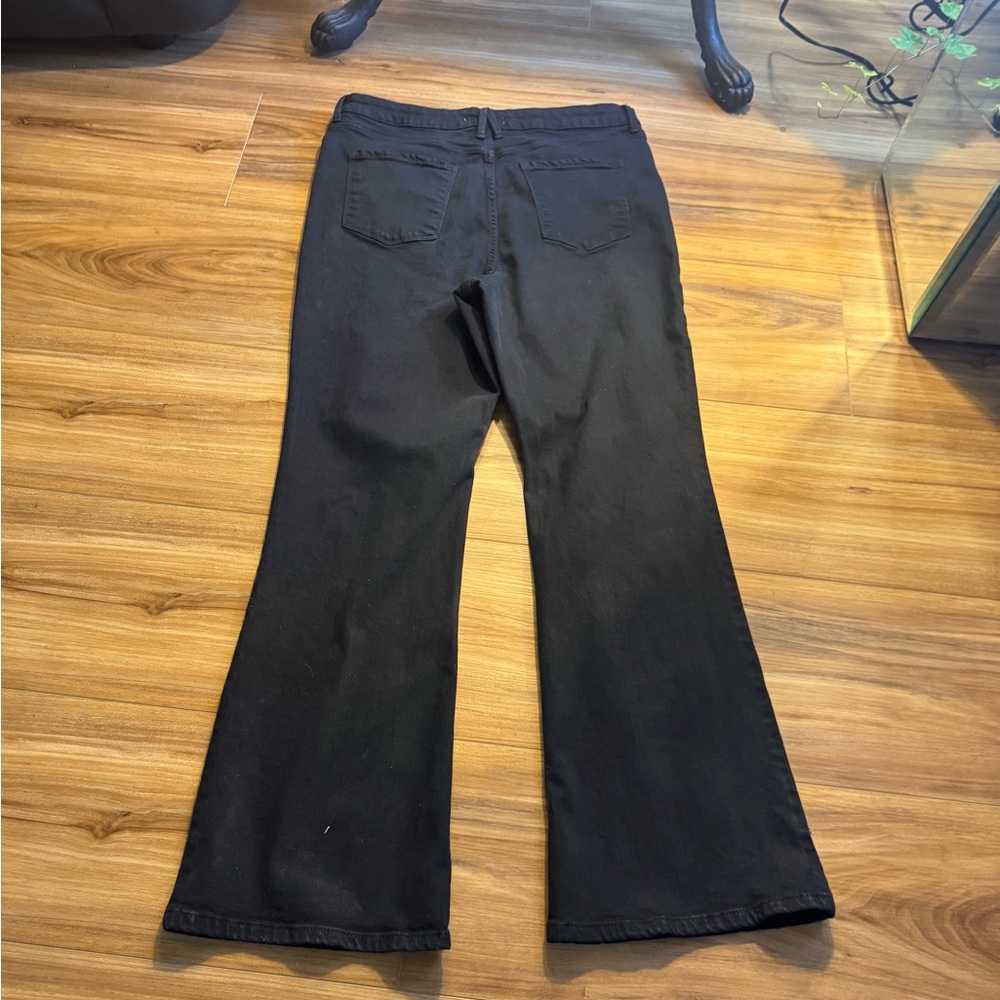LC Lauren Conrad Black Flare Jeans super high rise - Picture 6 of 8
